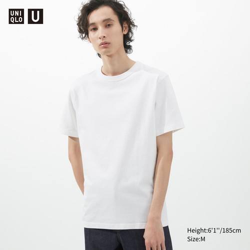 Футболка с круглым вырезом Uniqlo U Белого цвета
