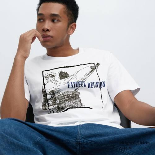 Футболка с изображением Наруто из архива UT Белого цвета