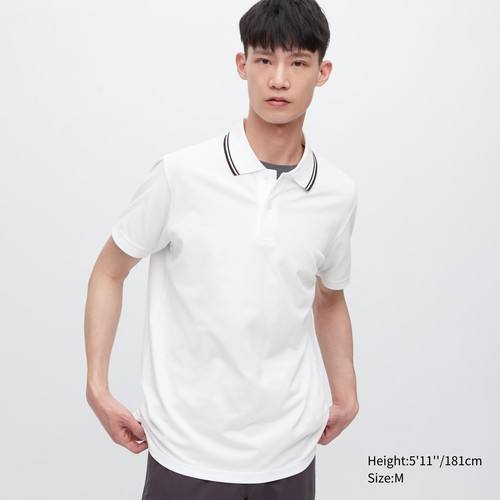 рубашка-поло из Пике DRY Белого цвета