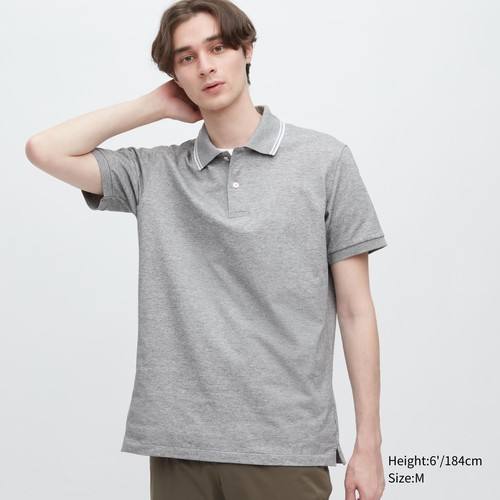 рубашка-поло из Пике DRY Серая