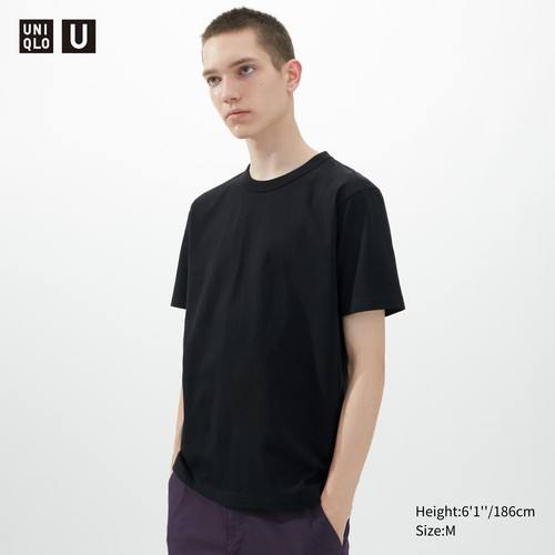Футболка с круглым вырезом Uniqlo U Черный
