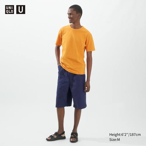 Футболка с круглым вырезом Uniqlo U Оранжевая
