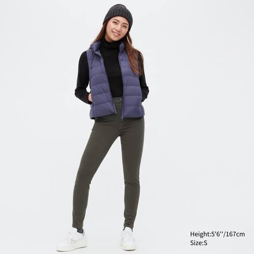 Тепловые Леггинсы HEATTECH Ultra Stretch с высокой посадкой, Брюки Оливковая
