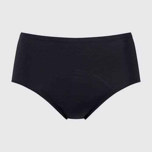 Брюки AIRism с высокой посадкой (высокая впитывающая способность) Черный