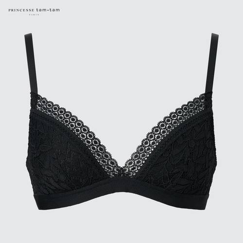 Треугольный бюстгальтер Princesse tam tam с мягкой подкладкой Черный