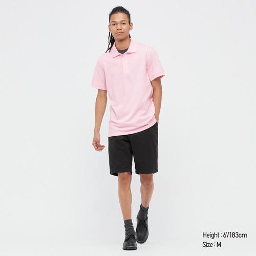 рубашка-поло из Пике DRY Розовая