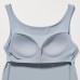 Топ с бюстгальтером без рукавов AIRism Светло-Серая
