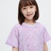 Детская футболка с круглым вырезом и короткими рукавами Ultra Stretch DRY-EX с принтом Фиолетовая