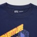 Детская футболка с графическим изображением Minecraft UT Темно-синего цвета