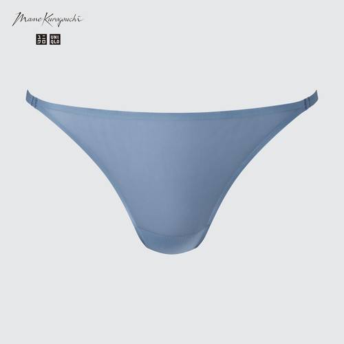 Прозрачные стринги Mame Kurogouchi Синяя